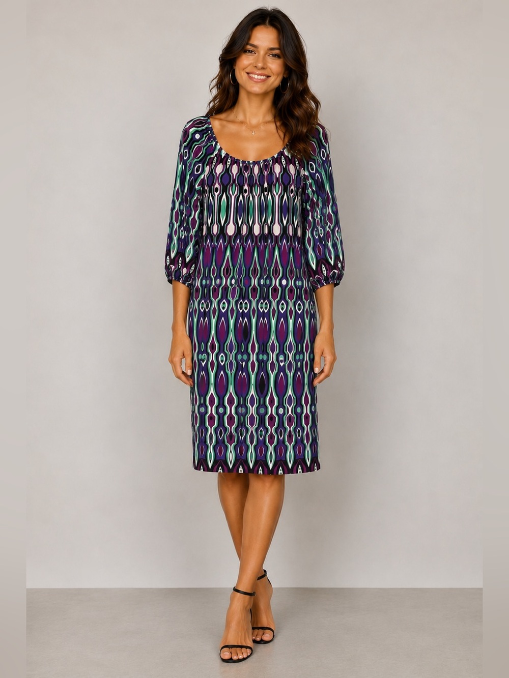 Elie Tahari | Ava Dress On Off Shoulder Rayon Blend NO BELT